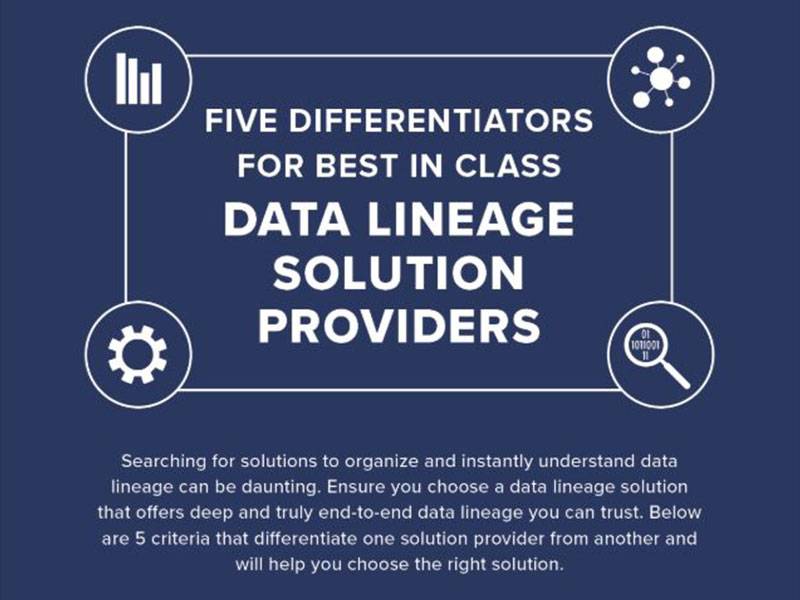 Five Differentiators for Best in Class Data Lineage Solution Providers